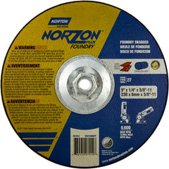 9″ × 1/4″ × 5/8″ NorZon Plus Non-Woven Depressed Center Wheel Type 27 - Americas Industrial Supply