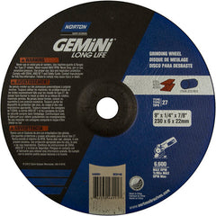 9″ × 1/4″ × 7/8″ Gemini Non-Woven Depressed Center Wheel Type 27 20 Case - Americas Industrial Supply