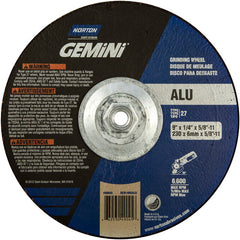 ‎9″ × 1/4″ × 5/8″-11 Gemini Non-Woven Depressed Center Wheel Type 27 24 Grit - Americas Industrial Supply