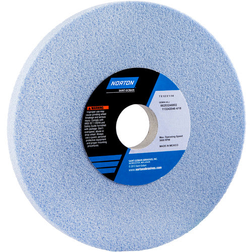 ‎7″ × 1/2″ × 1-1/4″ Gemini Toolroom Wheel Type 01 Straight 46 Grit Aluminum Oxide - Americas Industrial Supply