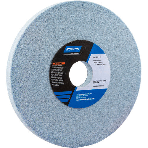 ‎7″ × 1/2″ × 1-1/4″ Gemini Toolroom Wheel Type 01 Straight 60 Grit Aluminum Oxide - Americas Industrial Supply