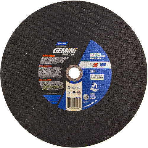 14″ × 3/32″ × 1″ Gemini Chopsaw Cut-Off Wheel Aluminum Oxide - Americas Industrial Supply