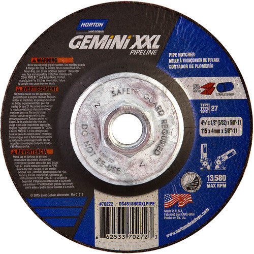 4-1/2X1/8X5/8-11 GEMINI XXI - Americas Industrial Supply
