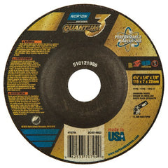 ‎4-1/2″ × 1/4″ × 7/8″ - T27 - Quantum 3 Depressed Center Wheel - Americas Industrial Supply