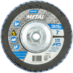 ‎7 × 5/8 - 11″ Metal Fiberglass Conical Flap Disc Type 29 P40 Grit R828 Zirconia Alumina - Americas Industrial Supply
