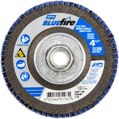 ‎4-1/2 × 5/8 - 11″ BlueFire Fiberglass Conical Flap Disc Type 29 P40 Grit R884P Zirconia Alumina - Americas Industrial Supply