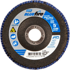 5 × 7/8″ BlueFire Fiberglass Conical Flap Disc Type 29 P60 Grit R884P Zirconia Alumina - Americas Industrial Supply