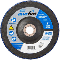 7″ × 1/4″ × 7/8″ NorZon BlueFire R884 Flap Disc Type 29 Conical 36 Grit - Americas Industrial Supply