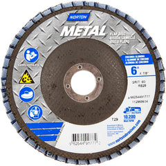 6 × 7/8″ Metal Fiberglass Conical Flap Disc Type 29 P60 Grit R828 Zirconia Alumina - Americas Industrial Supply