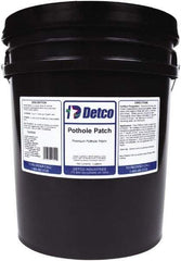 Detco - 5 Gal Pothole Patch - Black, 5 Sq Ft Coverage - Americas Industrial Supply