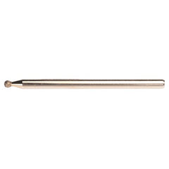 1/8″ - Electroplated CBN Mandrel-100 Grit - Spherical Ball end - Americas Industrial Supply
