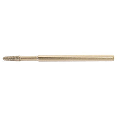 0.078″-0.110″ 5/16″ - Electroplated CBN Mandrel-100 Grit - Round End Taper - Americas Industrial Supply