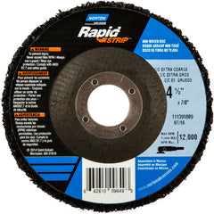 ‎4-1/2 × 7/8″ Bear-Tex Rapid Strip Non-Woven Depressed Center Disc Silicon Carbide Extra Coarse Grit Type 27 - Americas Industrial Supply