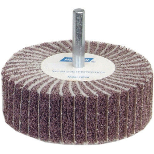 2″ × 1″ × 1/4″ Interleaf Non-Woven Flap Wheel 120 Grit Aluminum Oxide - Americas Industrial Supply