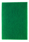 3-1/4 x 6-1/4 x 3/4" - Green/Yellow; Scour-N-Sponge Pad; Aluminum Oxide; Very Fine - Americas Industrial Supply