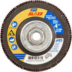 ‎4-1/2″ × 1/4″ × 5/8″-11 SG Blaze R980P Flap Disc Type 27 Flat 80 Grit - Americas Industrial Supply