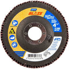 ‎4-1/2 × 7/8″ Blaze Fiberglass HD Flat Flap Disc Type 27 36 Grit R980P Premium Ceramic Alumina - Americas Industrial Supply
