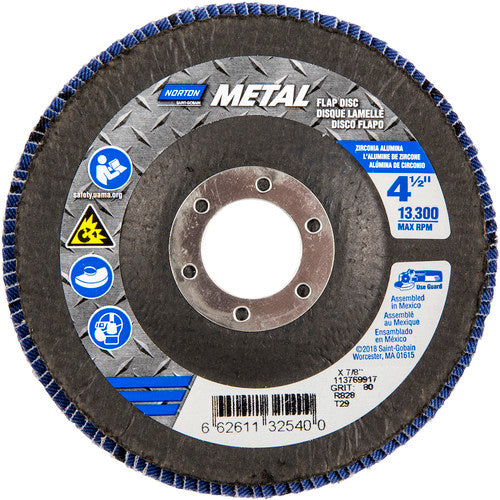 ‎4-1/2″ × 7/8″ 80 Grit Type 29 Flap Disc - Americas Industrial Supply