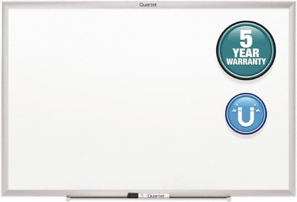 Quartet - 36" High x 60" Wide Magnetic Dry Erase Board - Steel, Includes Dry-Erase Marker & Mounting Kit - Americas Industrial Supply