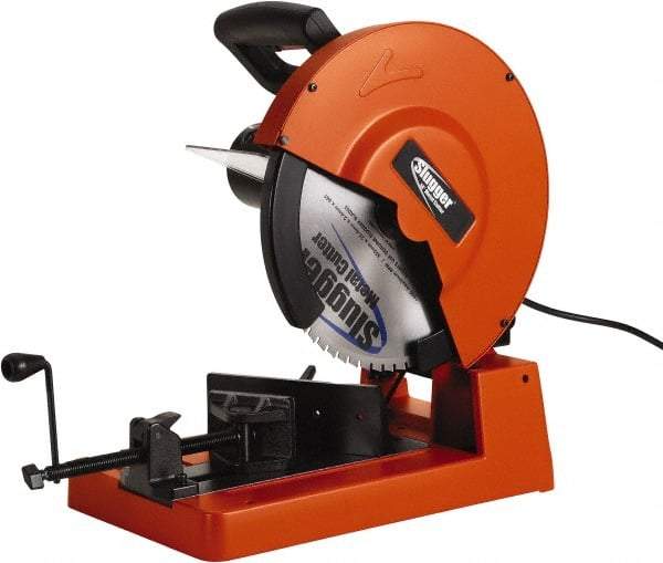 Fein - 14" Blade Diam, 1" Arbor Hole, Straight Chop & Cutoff Saw - 1,300 RPM, 120 Volts, 1 Phase - Americas Industrial Supply