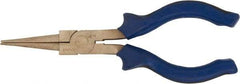 Ampco - 6-1/4" OAL, 1-9/16" Jaw Length x 1/4" Jaw Width, Long Nose Pliers - Round Nose Head - Americas Industrial Supply