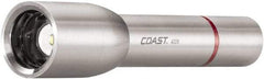 Coast Cutlery - White LED Bulb, 340 Lumens, Industrial/Tactical Flashlight - Silver Stainless Steel Body, 3 AA Batteries Included - Americas Industrial Supply