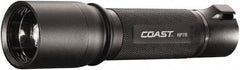 Coast Cutlery - White LED Bulb, 300 Lumens, Industrial/Tactical Flashlight - Black Aluminum Body, 3 AAA Batteries Included - Americas Industrial Supply
