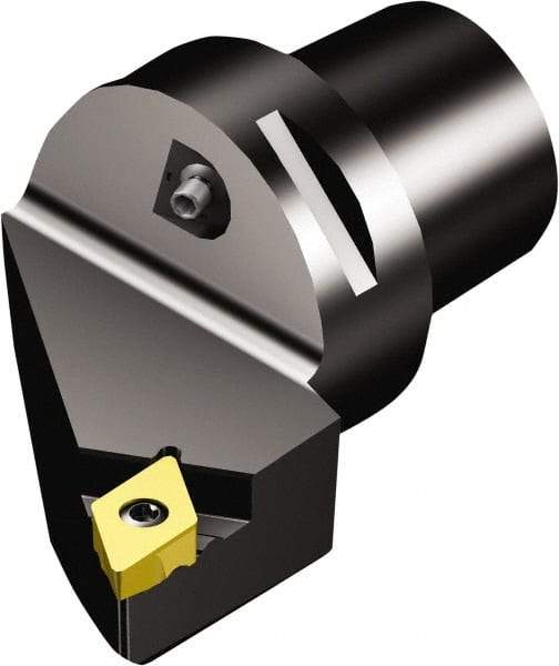 Sandvik Coromant - Right Hand Cut, Size C4, TR-DC1308 Insert Compatiblity, Modular Turning & Profiling Cutting Unit Head - 27mm Ctr to Cutting Edge, 50mm Head Length, Through Coolant, Series CoroTurn TR - Americas Industrial Supply