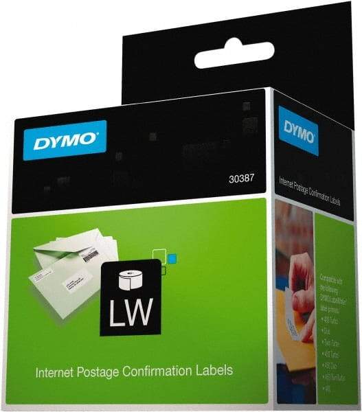 Dymo - 1-1/8" Wide x 3-1/2" Long, White Shipping Label - For DYMO LabelWriter Printers - Americas Industrial Supply