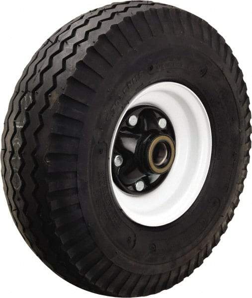 Hamilton - 21 Inch Diameter x 6-7/8 Inch Wide, Rubber Caster Wheel - 2,500 Lb. Capacity, 6-3/4 Inch Hub Length, 1-1/4 Inch Axle Diameter, Tapered Roller Bearing - Americas Industrial Supply