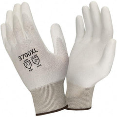 Cordova - Size XL, ANSI Cut Lvl 2, Puncture Lvl 2, Abrasion Lvl 4, Cut & Puncture Resistant Gloves - Palm Coated, White - Americas Industrial Supply