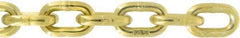 Value Collection - 3/8" Welded Transport Chain - 6,600 Lb Capacity, Grade 70, 75' Long, Yellow Chromate Zinc Finish - Americas Industrial Supply