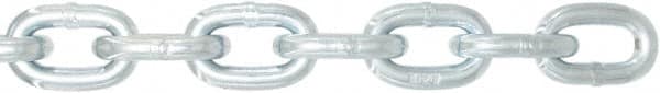 Value Collection - 1/4" Welded High Test Chain - 2,800 Lb Capacity, Grade 40, 150' Long, Zinc Plated Finish - Americas Industrial Supply