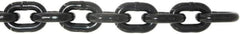 Value Collection - 9/32" Welded Alloy Chain - 3,500 Lb Capacity, Grade 80, 25' Long, Black Lacquer Finish - Americas Industrial Supply