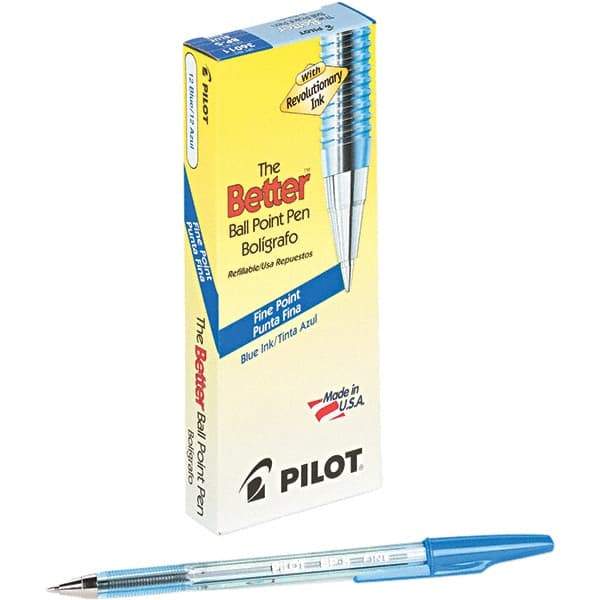 Pilot - Conical Ball Point Pen - Blue - Americas Industrial Supply