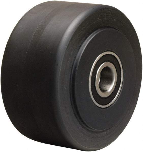 Hamilton - 4 Inch Diameter x 2 Inch Wide, Nylon Caster Wheel - 2,000 Lb. Capacity, 2-1/4 Inch Hub Length, 1/2 Inch Axle Diameter, Stainless Steel Precision Ball Bearing - Americas Industrial Supply