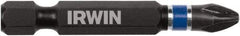 Irwin - #2 Phillips Screwdriver Bit - 1/4" Hex Drive, 2" OAL - Americas Industrial Supply