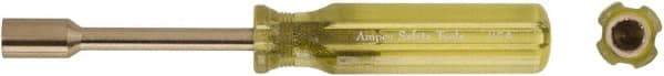 Ampco - 1/2" Solid Shaft Nonsparking Nutdriver - Ergonomic Handle, 7-7/16" OAL - Americas Industrial Supply