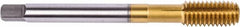 Union Butterfield - 3/4-10 UNC 2B Modified Bottoming Thread Forming Tap - Powdered Metal High Speed Steel, TiN Finish, 4.921" OAL, 1.181" Thread Length, Right Hand Thread, Series 1681AP - Americas Industrial Supply