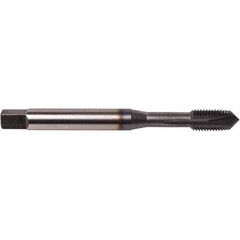 Spiral Point Tap: M20 x 2.5, Metric Coarse, 4 Flutes, Plug, 6H, Powdered Metal, TiCN Finish 1.2608″ Thread Length, 5-33/64″ OAL, Right Hand, Series 1673AP
