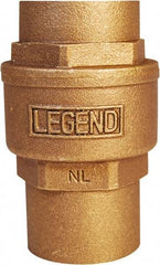 Legend Valve - 2" Lead Free Bronze Check Valve - Inline, C x C Sweat, 250 WOG - Americas Industrial Supply