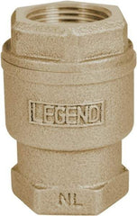 Legend Valve - 1-1/4" Lead Free Bronze Check Valve - Inline, FNPT x FNPT, 250 WOG - Americas Industrial Supply