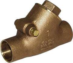 Legend Valve - 3/4" Lead Free Bronze Check Valve - Y-Pattern, C x C Sweat, 300 WOG - Americas Industrial Supply