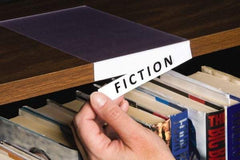 Aigner Index - 8 Long x 5 Wide, Plain Back, Label Holder - Clear - Americas Industrial Supply