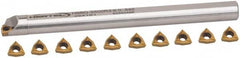 Hertel - 0.54 Inch Min Diam of Smallest Bar, 2 Inch Min Diam of Largest Bar, Steel Indexable Boring Bar Set - 1/2 Inch Shank Diameter - Americas Industrial Supply
