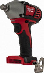 Milwaukee Tool - 1/2" Drive 18 Volt Pistol Grip Cordless Impact Wrench & Ratchet - 0 to 2,200 RPM, 0 to 3,350 BPM, 183 Ft/Lb Torque, Lithium-Ion Batteries Not Included - Americas Industrial Supply