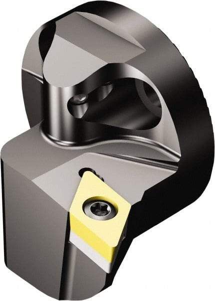 Sandvik Coromant - Left Hand Cut, Size 25, DCMT 11T308 Insert Compatiblity, Internal Modular Turning & Profiling Cutting Unit Head - 17mm Ctr to Cutting Edge, 20mm Head Length, Through Coolant, Series CoroTurn 107 - Americas Industrial Supply