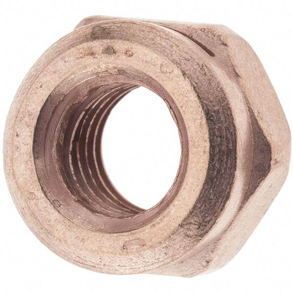 Value Collection - M10x1.50 Steel Washer Hex Nut - 10mm High, Copper Finish - Americas Industrial Supply