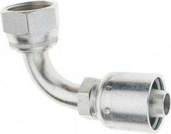 Parker - 1-5/16-12 Female JIC Steel Hydraulic Hose 90° Elbow - -12 Hose Size, 3/4" Hose Diam - Americas Industrial Supply