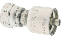 Parker - Female BSPP Steel Hydraulic Hose Swivel - -4 Hose Size, 1/4" Hose Diam - Americas Industrial Supply